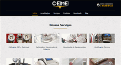 Desktop Screenshot of calibracaoceime.com.br